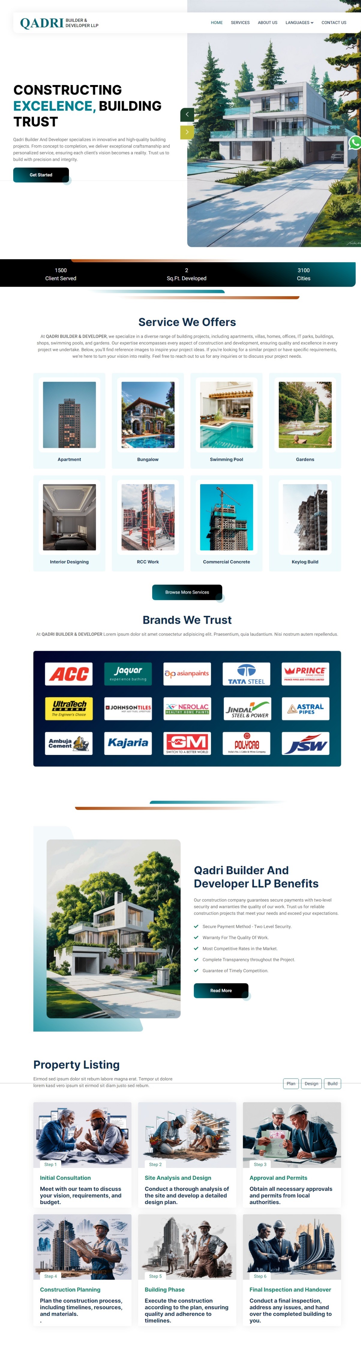 Qadri Builder — Full Web UI